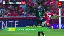 Toluca venca a Santos y alcanza al América en liderato del Clausura 2025