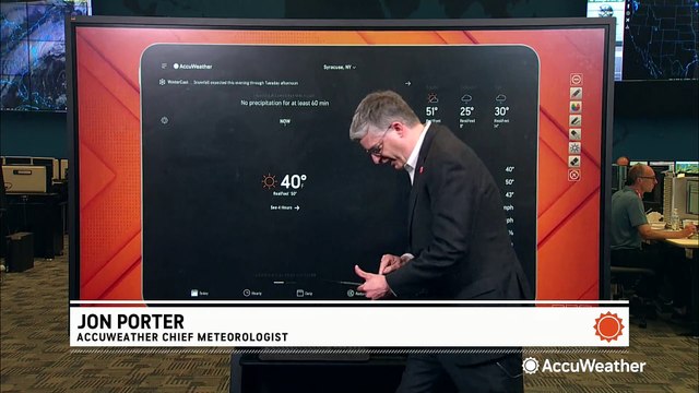 Tracking temperature changes with the AccuWeather app