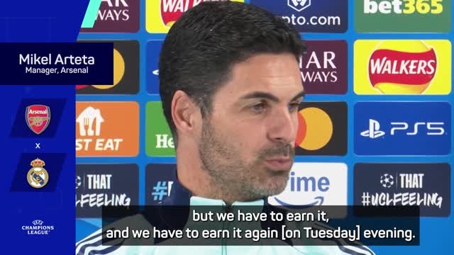 Arsenal 'deserve luck' in Real Madrid clash - Arteta