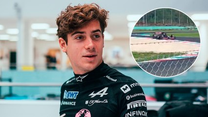 Colapinto no descansa y se le ve realizando pruebas TCP con Alpine