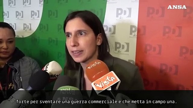 Dazi, Schlein: Mentre altri paesi rispondono Meloni minimizza