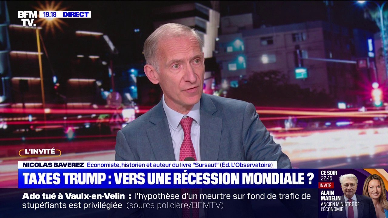 Taxes douanières: "Ceux qui vont payer un prix plus élevé, ce sont les électeurs de Donald Trump", affirme Nicolas Baverez, économiste et historien