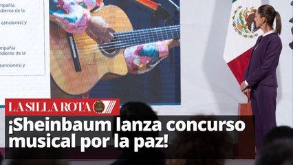 Sheinbaum lanza concurso binacional “México canta por la paz”