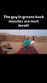 The Guy in green back muscles are next level watch till end