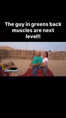 The Guy in green back muscles are next level watch till end