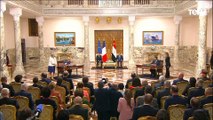السيسي ونظيره الفرنسي يوقعان على إعلان ترفيع العلاقات المصرية الفرنسية إلى المستوى الاستراتيجي