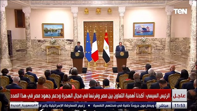 السيسي: ناقشت مع الرئيس الفرنسي بشكل متعمق الأوضاع في المنطقة وأكدنا ضرورة وقف إطلاق النار في غزة