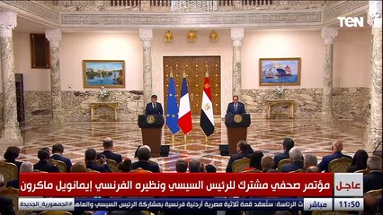 السيسي يشيد بالتعاون الثنائي بين مصر وفرنسا الذي تم الإعلان عن ترفيعه إلى مستوى الشراكة الاستراتيجية