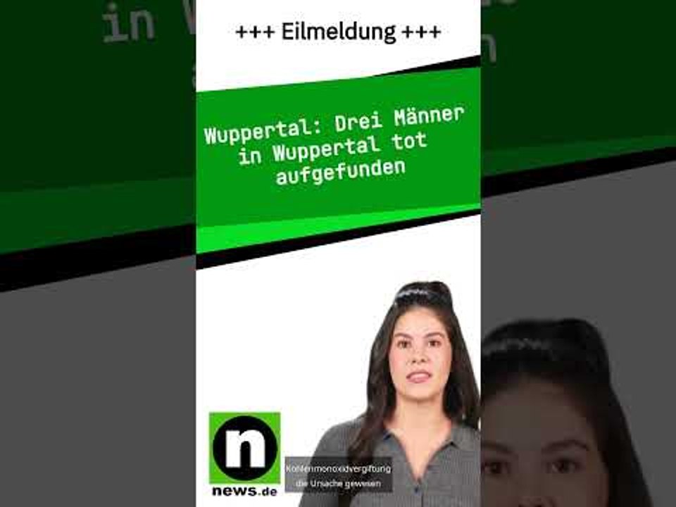 Drei Männer in Wuppertal tot aufgefunden