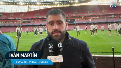 Courtois se entrena sin problemas y será titular contra el Arsenal