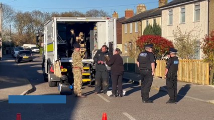 The Army bomb disposal team called to Hersden near Canterbury