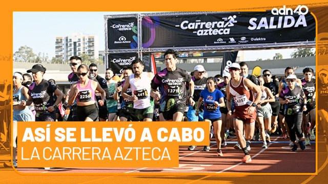 Así se llevó a cabo la Carrera Azteca en la Ciudad de México, ¿llegaste a la meta?