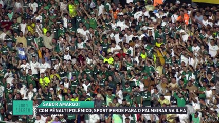Com pênalti polêmico, Sport perde para o Palmeiras na Ilha do Retiro