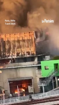 Paris : un centre de tri ravagé par un violent incendie