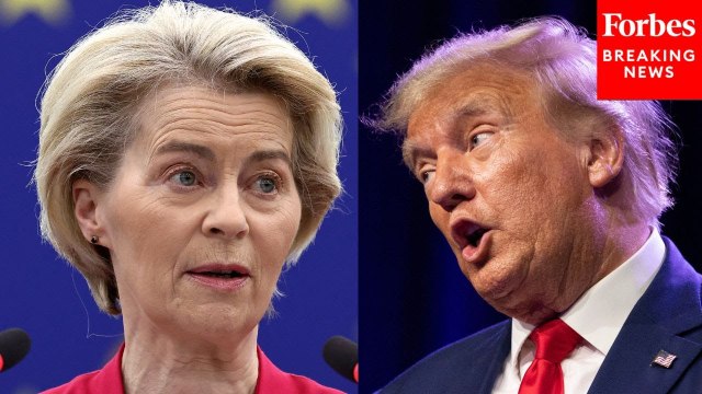 Ursula Von Der Leyen Speaks To Europeans 'Let Down By Our Oldest Ally' Following Trump's Tariffs