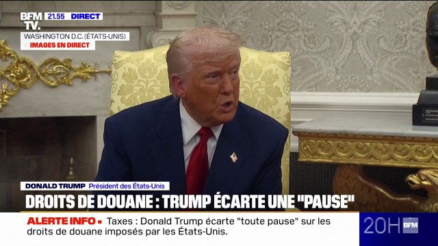 Droits de douane américains: Donald Trump affirme que presque chaque pays veut négocier