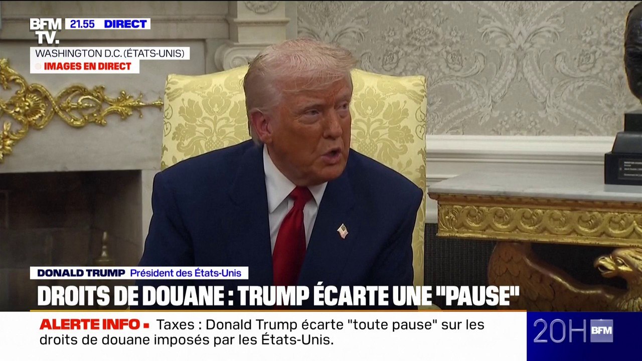 Droits de douane américains: Donald Trump affirme que "presque chaque pays veut négocier"