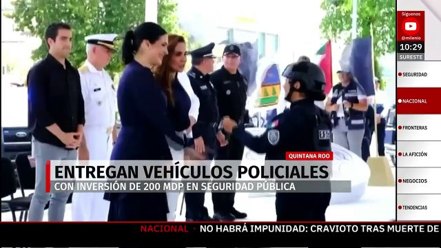 Mara Lezama, Gobernadora refuerza equipamiento policial en Quintana Roo con entrega de unidades y helicóptero