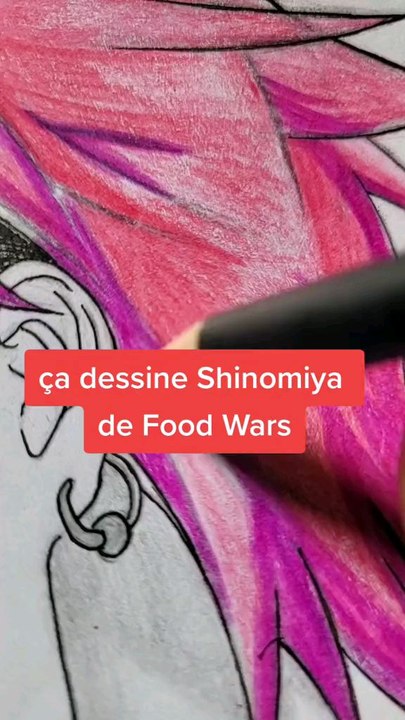 Dessin de Shinomiya (Food Wars)