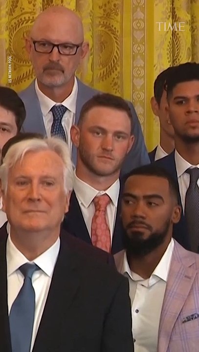 Trump Welcomes Baseball World Series Champions LA Dodgers To White House [VERTICAL]