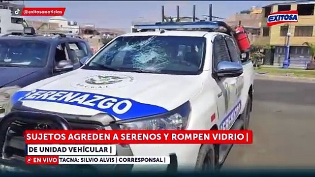 Sereno queda herido tras ataque de desconocidos: Sujetos lanzaron piedras a agentes en Tacna