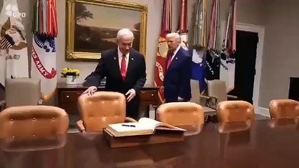 Siyonist yalaka Trump hizmette sınır tanımıyor! Netanyahu’ya Beyaz Saray’da olay hareket