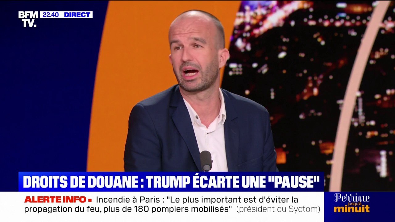 Droits de douane américains: Manuel Bompard (LFI) appelle à "taper là où ça fait mal" et "à être intelligent dans la manière de riposter"