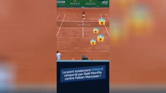 Monte-Carlo - Le point totalement FOU gagné par Monfils contre Marozsan !