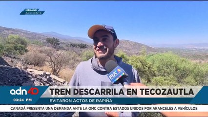 Se descarrila un tren con vehículos en límites de Tequisquiapan e Hidalgo