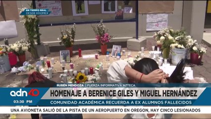 Rinden homenaje a Berenice y Miguel, fotógrafos que fallecieron en un festival musical