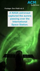 Aurora seen from the International Space Station