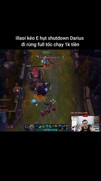 illaoi kéo E hụt shutdown Darius đi rừng full tốc chạy 1k tiền #illaoi #darius #lienminhhuyenthoai #leagueoflegends
