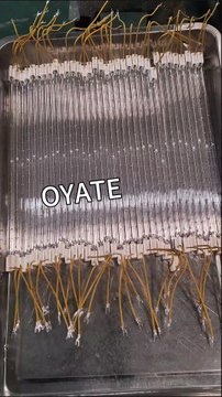 2500w 400v Industrial Infrared Heat Lamp 378mm Short Wave Quartz Infrared Halogen Heating Elements for PET Blowing Preheating