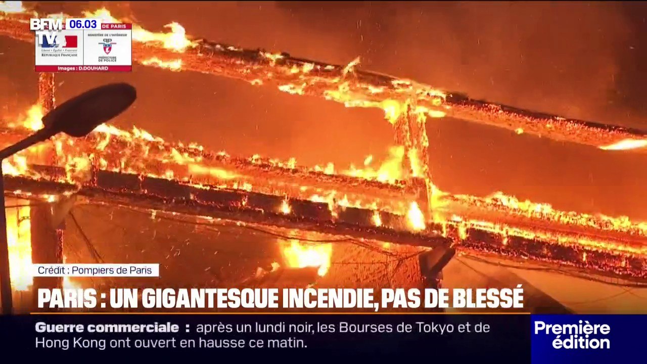 Incendie d'un centre de tri à Paris: ni blessé ni fumées toxiques