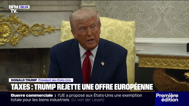 Nous n'envisageons pas ça : Donald Trump rejette l'offre de l'Union européenne sur les droits de douane