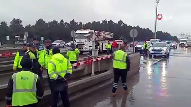Kuzey Marmara Otoyolu Gişeler’de feci kaza! 1 kişi hayatını kaybetti