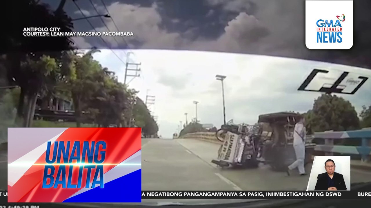 Tricycle na nabangga ng MPV, tumama sa isa pang tricycle; mga pasahero, sugatan | Unang Balita