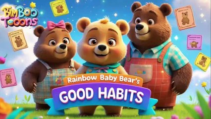 🌈🐻 Rainbow Baby Bear’s Good Habits Song | Fun Learning for Kids |  @cartoonbimboo    🐻🌈