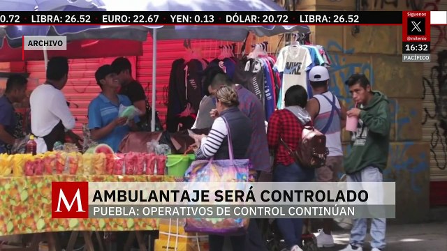 Continuarán los operativos en Puebla para ordenar el comercio en la vía pública