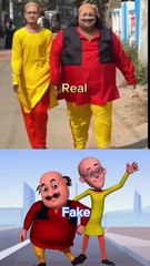 Motu patlu in real life 🤣😂 #motupatlu #facts #shorts
