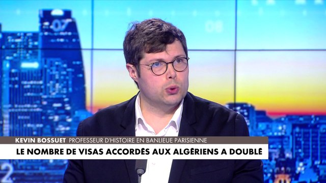 Kevin Bossuet sur le nombre de visas accordés aux Algériens qui a doublé en deux ans