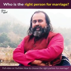Who is the right person for marriage? ||  Acharya Prashant
