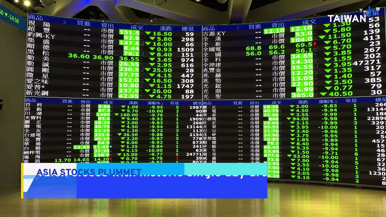 Asian Stocks Take a Plunge as Regulators Try To Quell Recession Fears