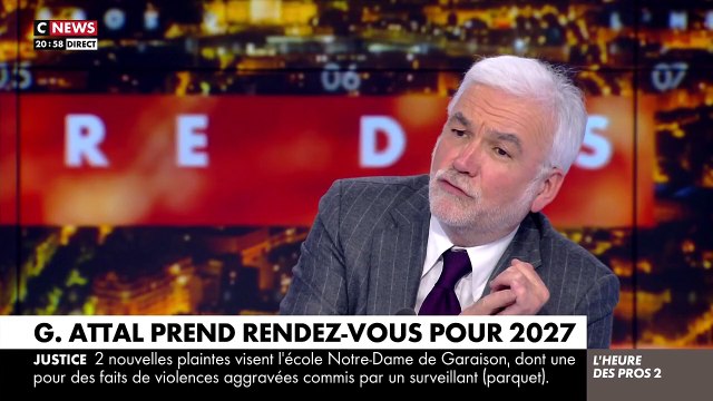 CNews : Pascal Praud dézingue Gabriel Attal enfant de la télé-réalité candidat de Nouvelle Star