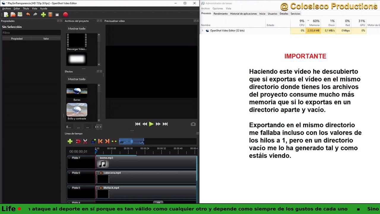 OpenShot #2 - Error std_bad_alloc