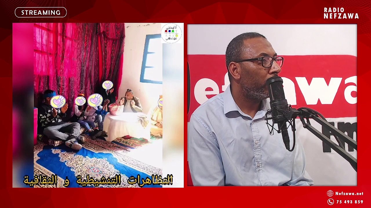 الجمعية المحلية لرعاية الاشخاص ذوي الاعاقة ابتسامة بدوز وجمعية حلم البراءة للتوحد بقبلي ينظمان تظاهرة تنشيطية تحسيسية بمناسبة الاحتفال باليوم العالمي للتوحد بعنوان "كن معي في عالمي"  -شاكر جغيب رئيس جمعية حلم البراءة بقبلي -حياة بن بلقاسم رئيسة جمعية ابتس