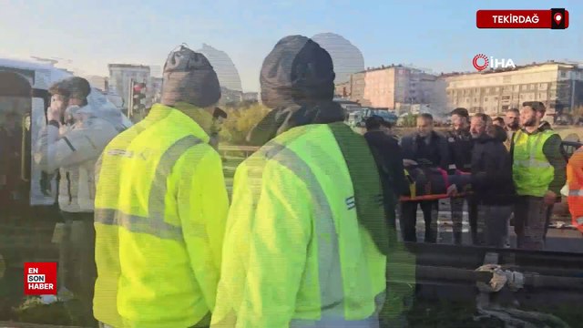 Tekirdağ'da iki servis aracı çarpıştı