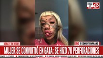 Quedó hermosa: se hizo setenta perforaciones para 