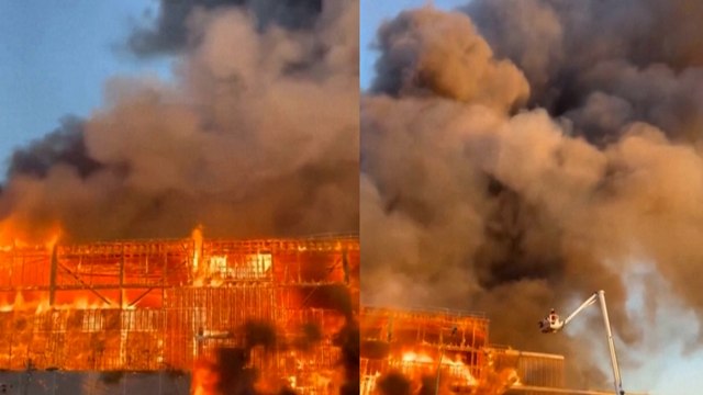 Impresionante incendio en París moviliza hasta a 200 bomberos