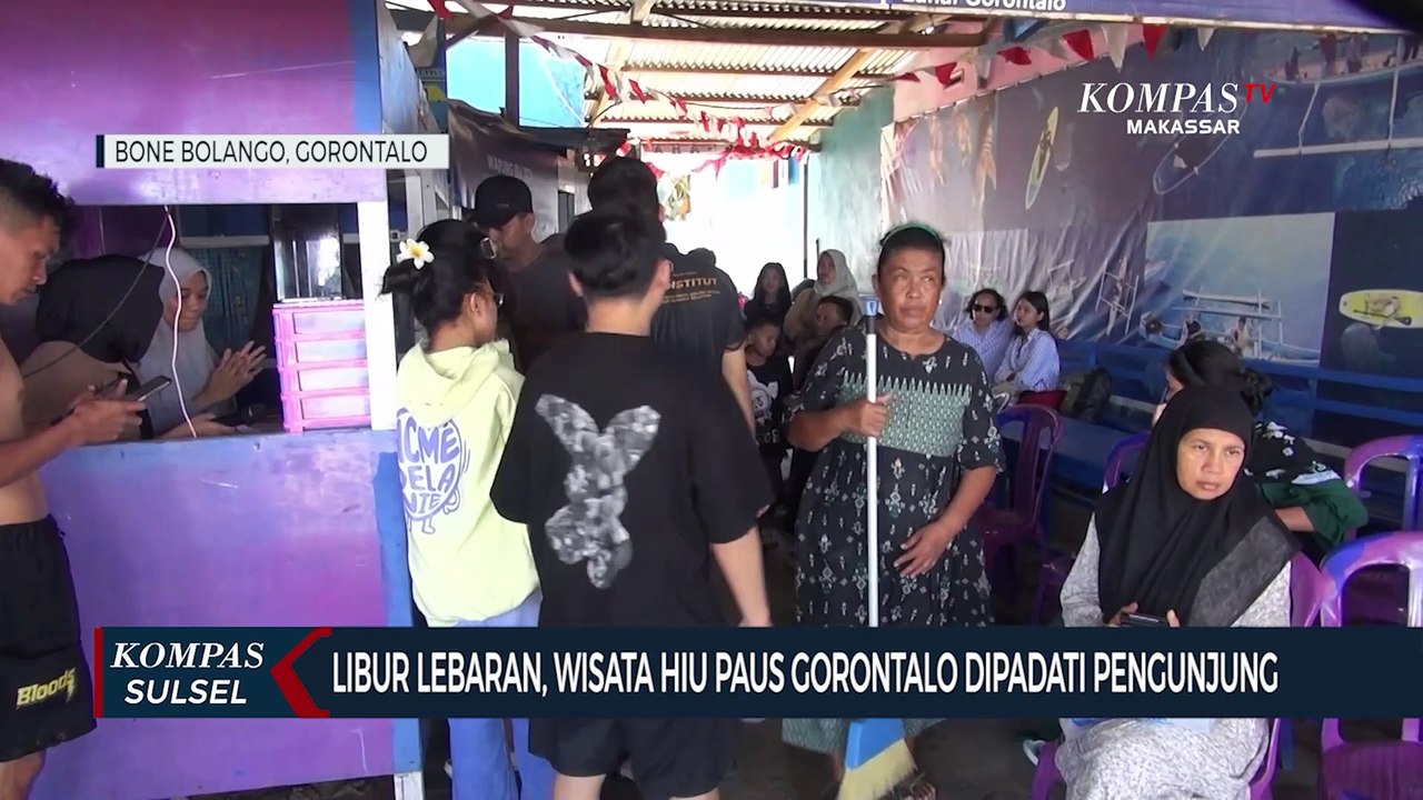 Libur Lebaran, Wisata Hiu Paus Gorontalo Dipadati Pengunjung
